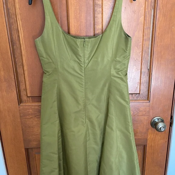 J.Crew Olive Green Sleeveless Dress - Picture 2 of 4